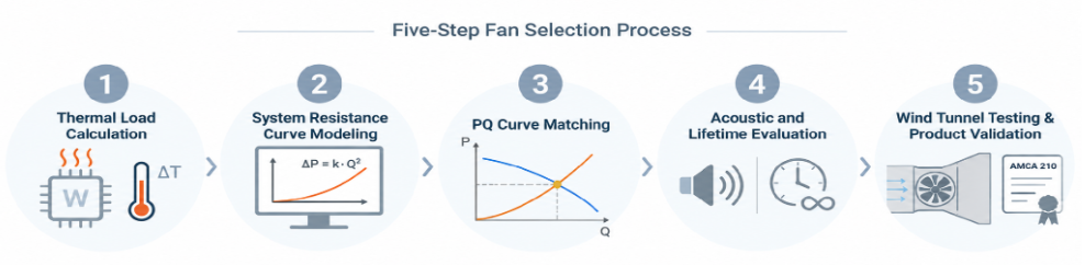 Five-Step Fan Selection Process